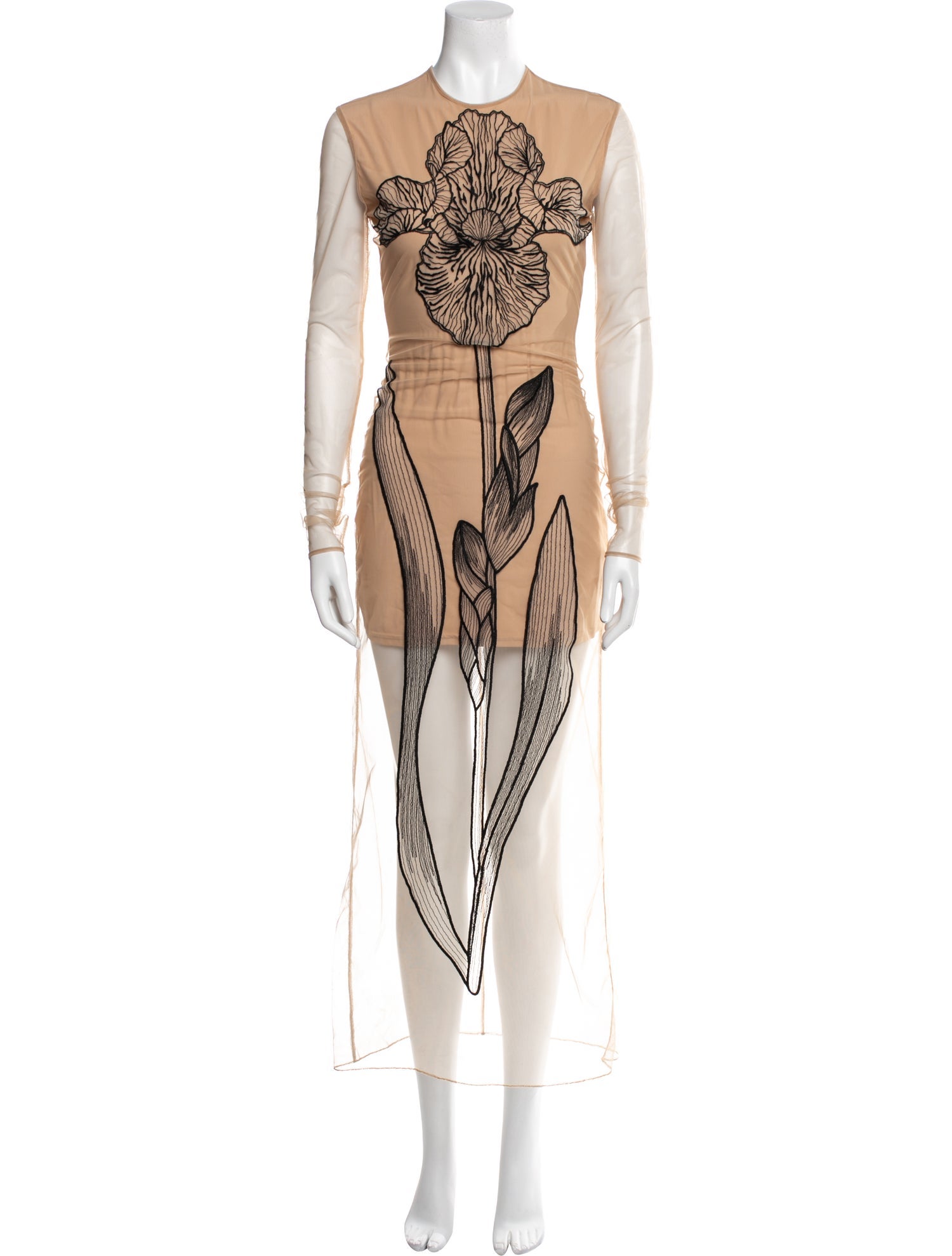David Koma Graphic Print Long Dress