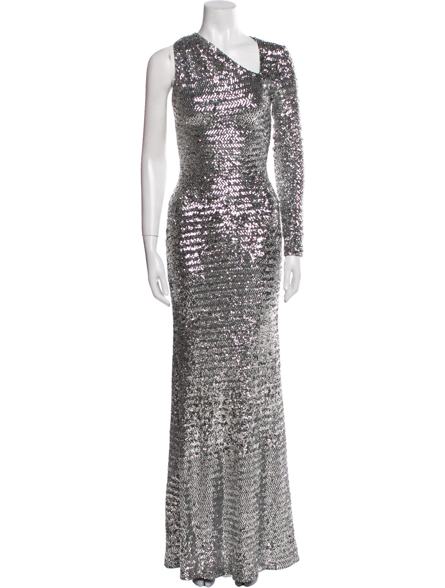 David Koma Sequin Long Dress