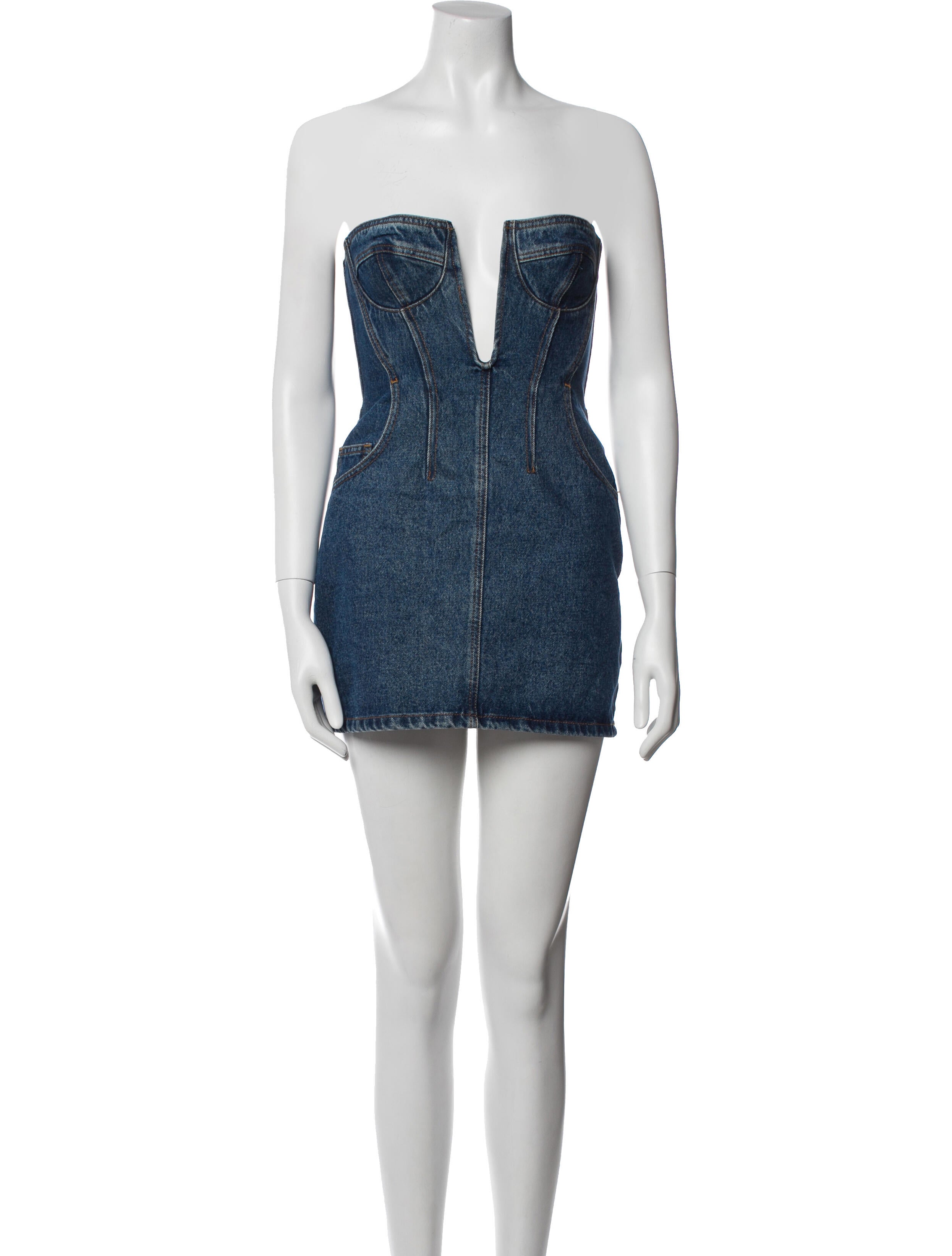 David Koma Strapless Mini Dress