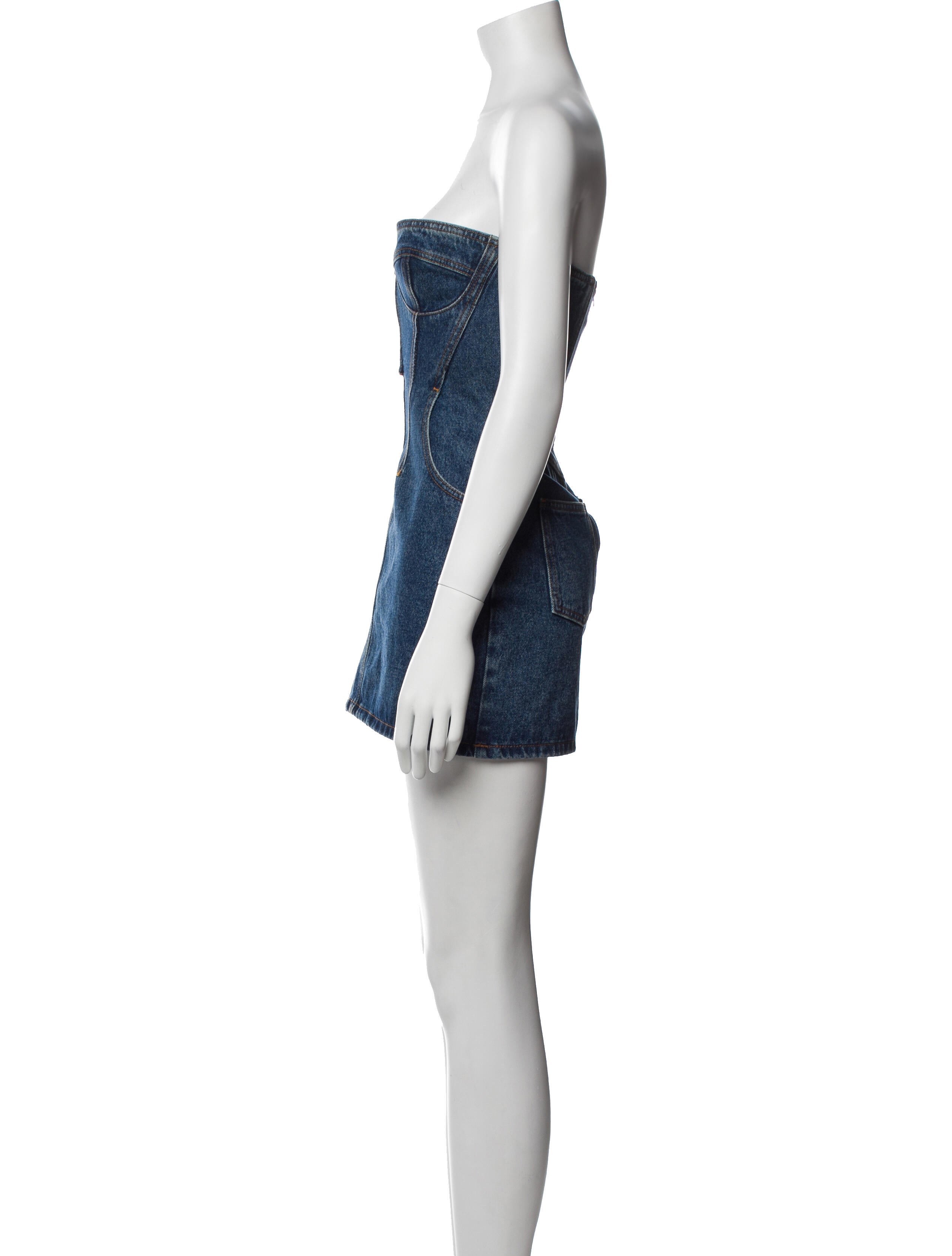 David Koma Strapless Mini Dress