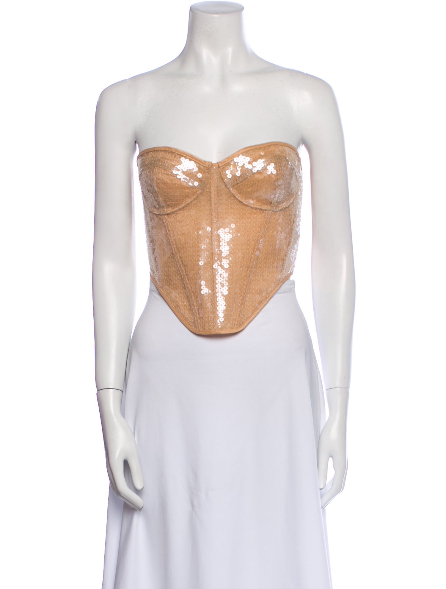 David Koma Strapless Crop Top w/ Tags