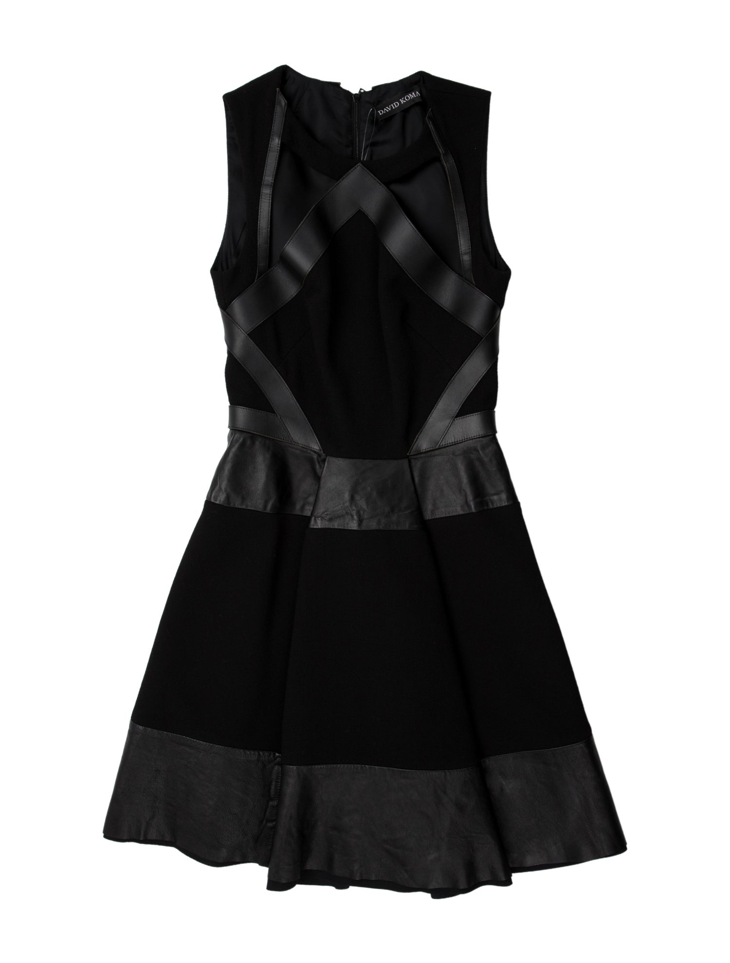 David Koma Scoop Neck Mini Dress