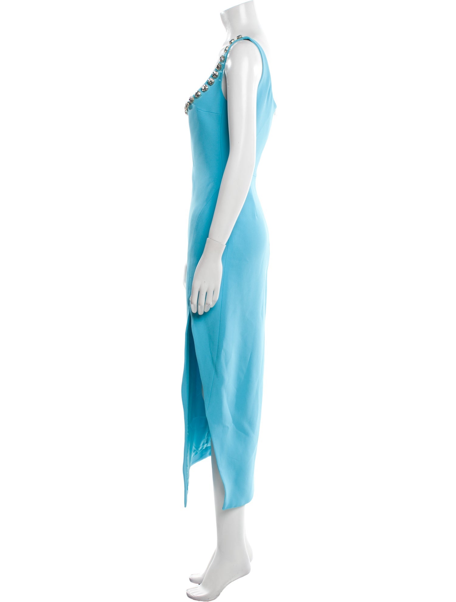 David Koma Scoop Neck Long Dress
