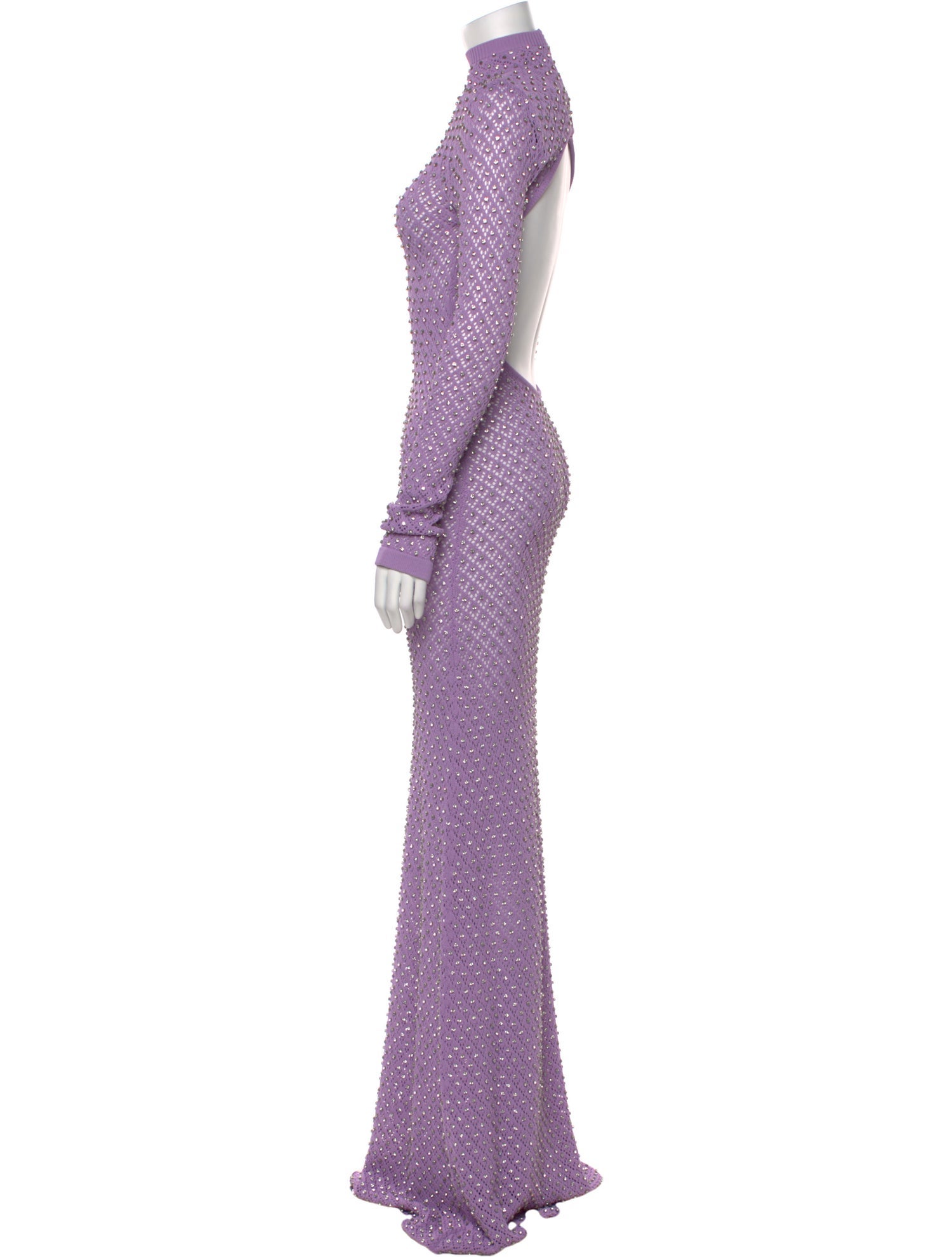 David Koma Mock Neck Long Dress w/ Tags