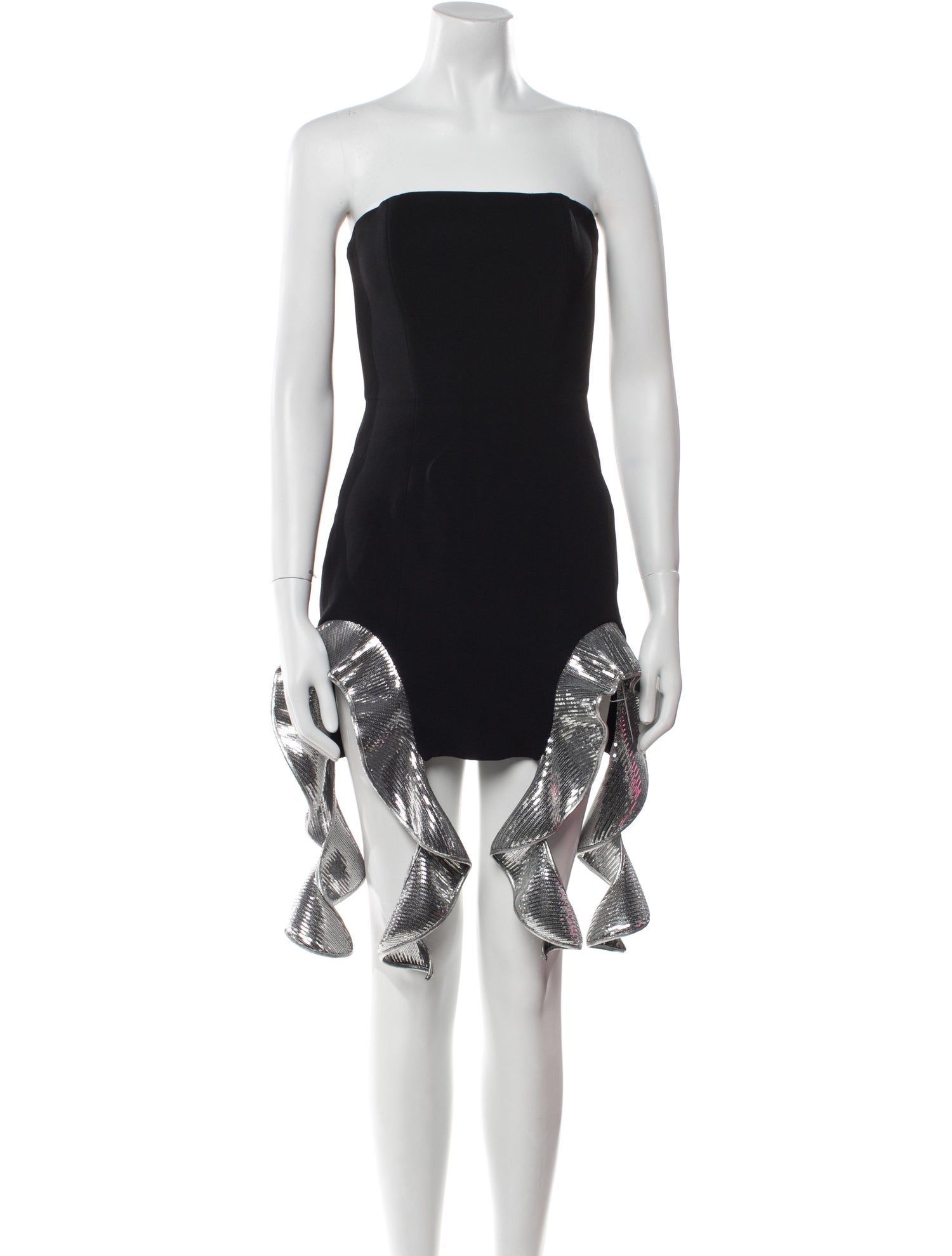 David Koma Strapless Mini Dress