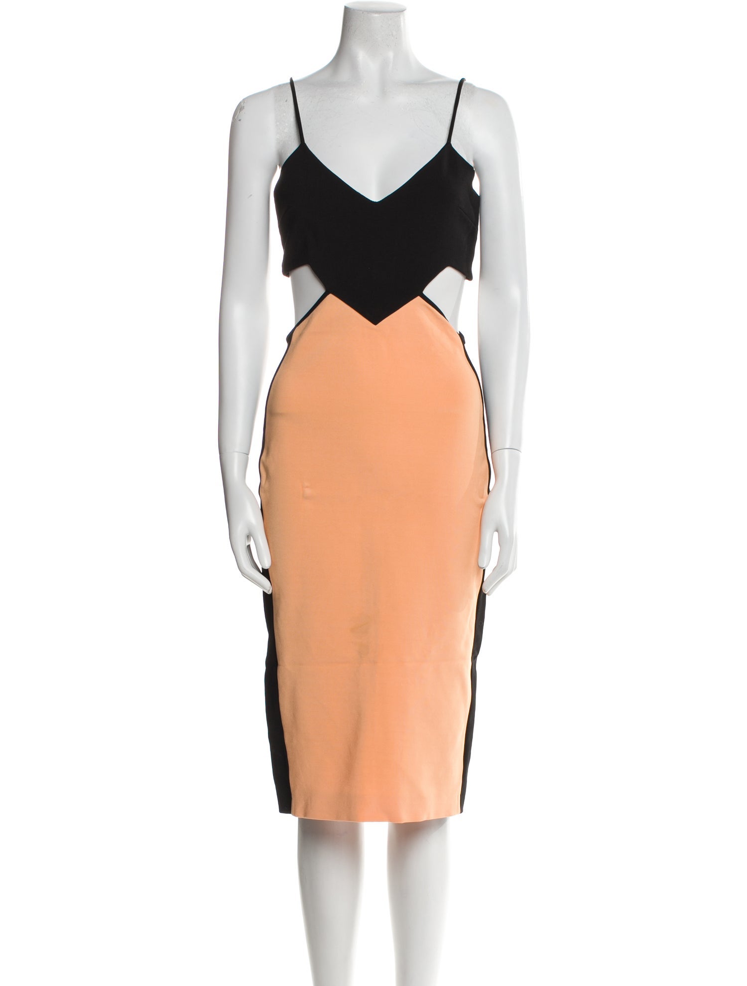 David Koma Colorblock Pattern Knee-Length Dress