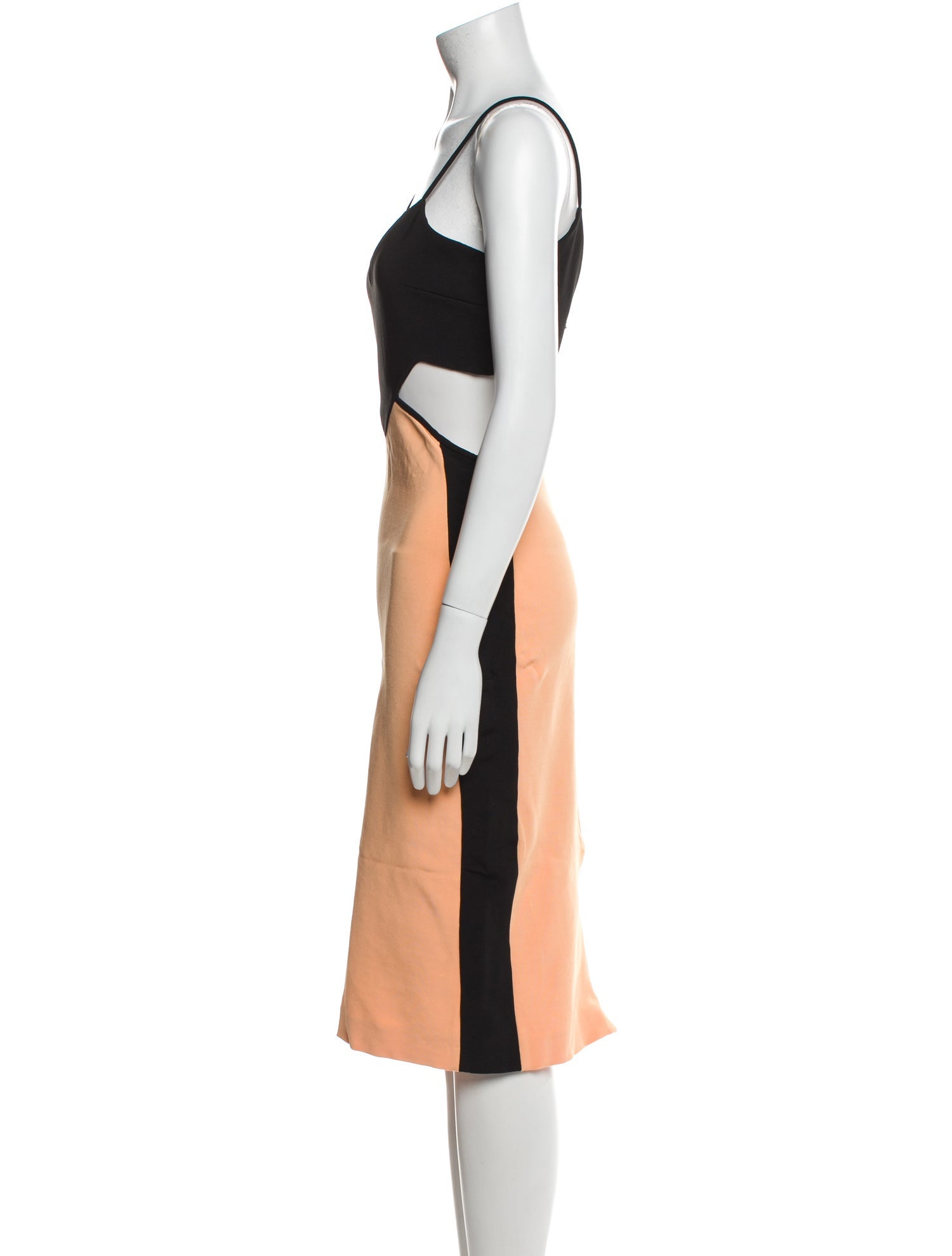 David Koma Colorblock Pattern Knee-Length Dress