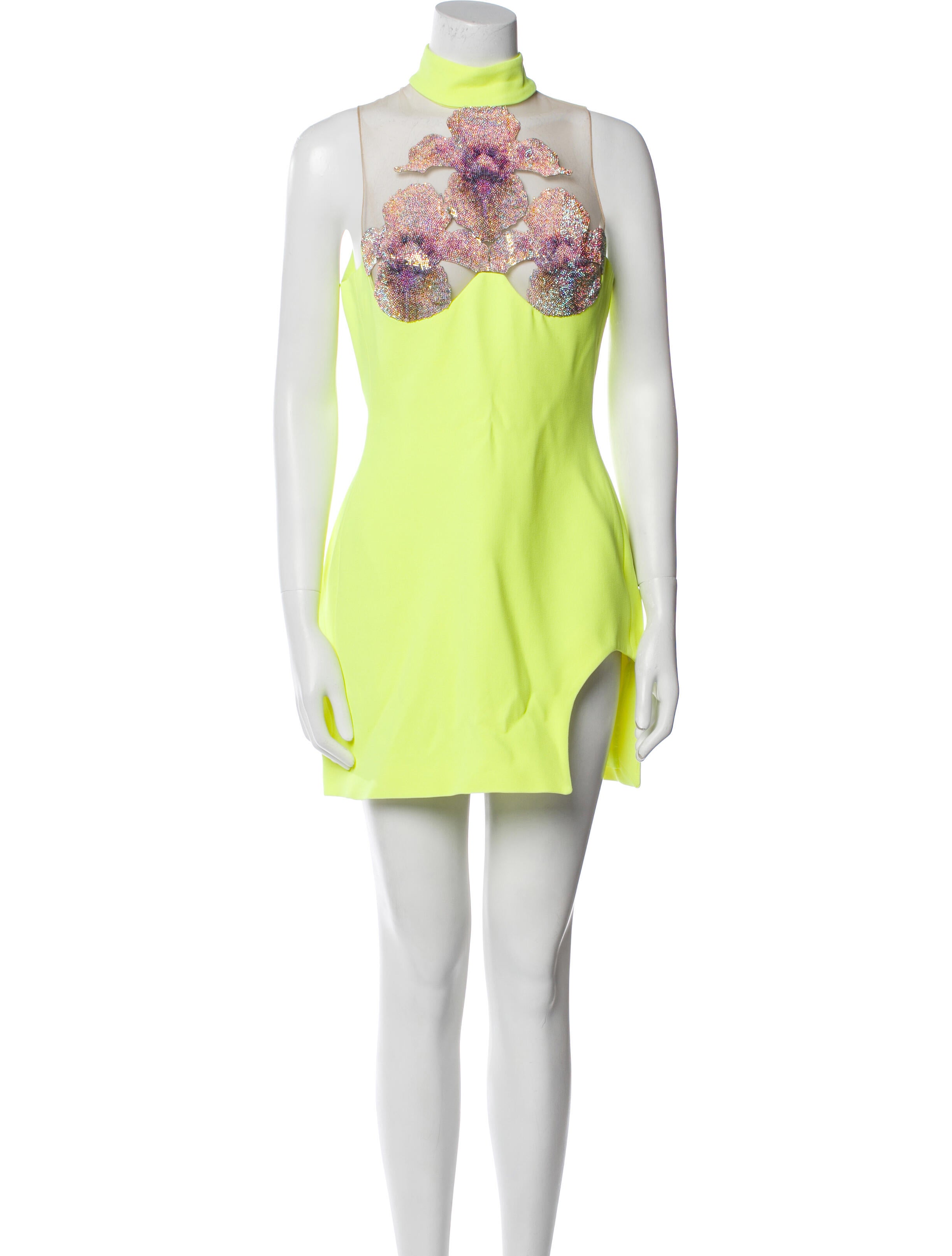 David Koma Mock Neck Mini Dress w/ Tags