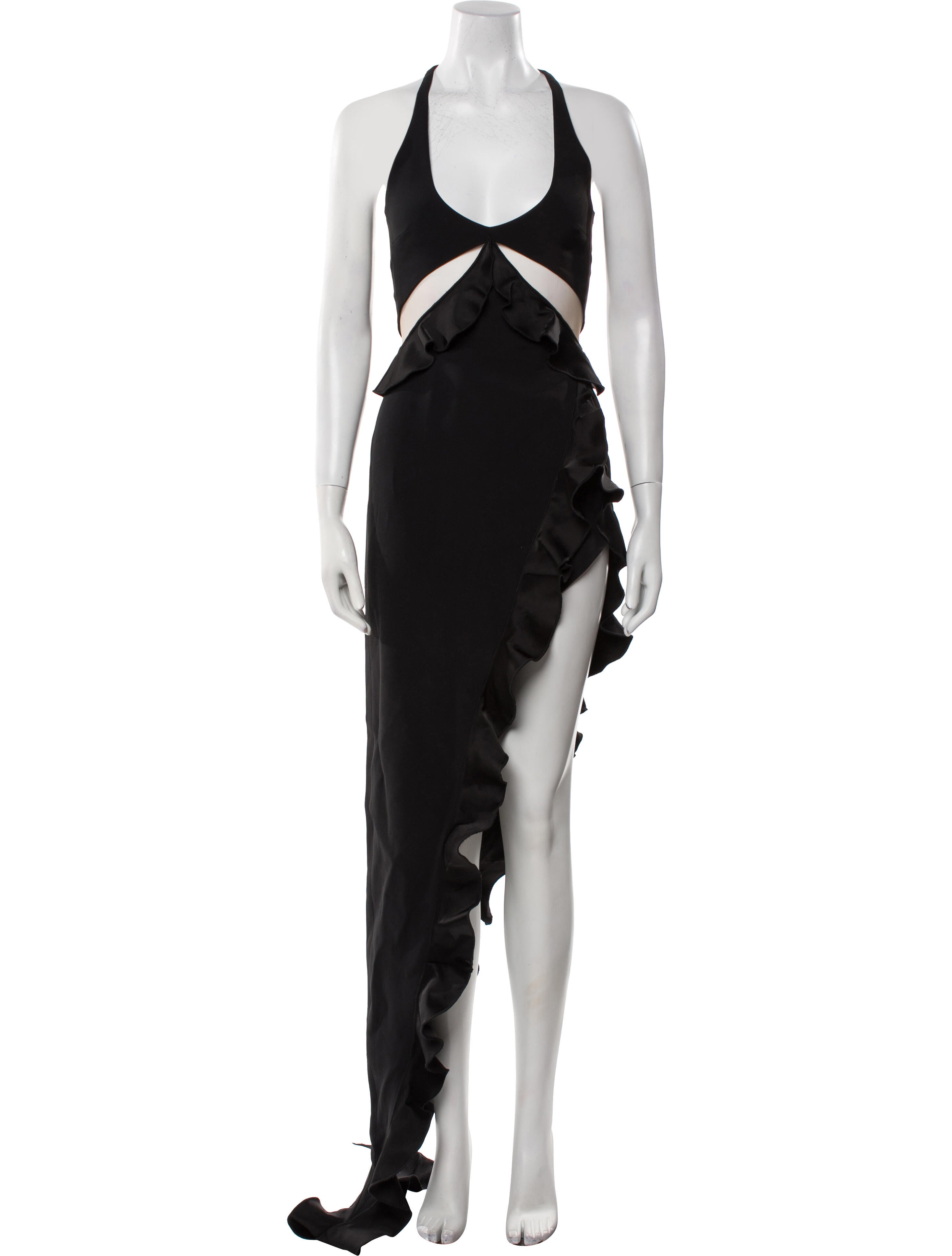 David Koma Halterneck Long Dress