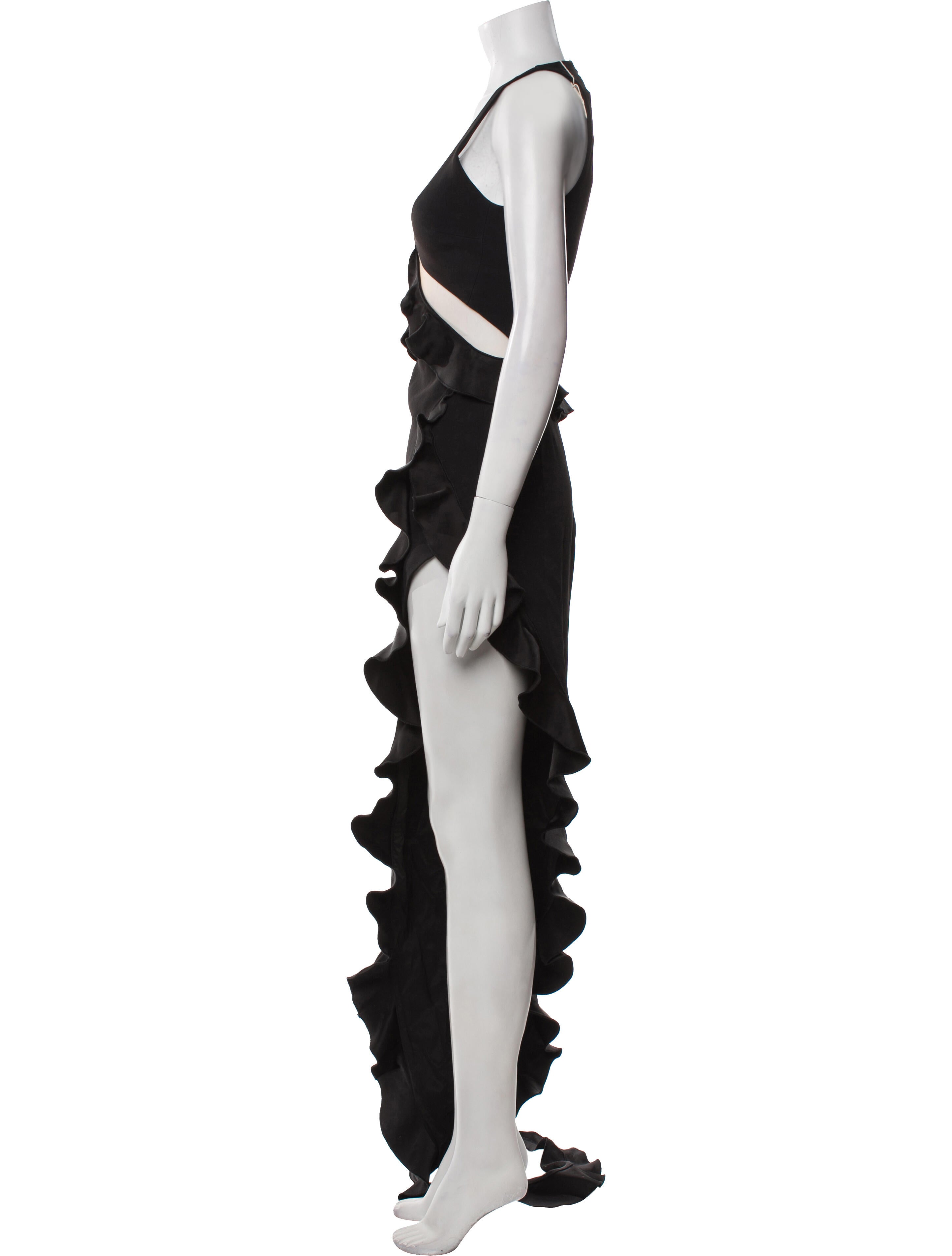 David Koma Halterneck Long Dress