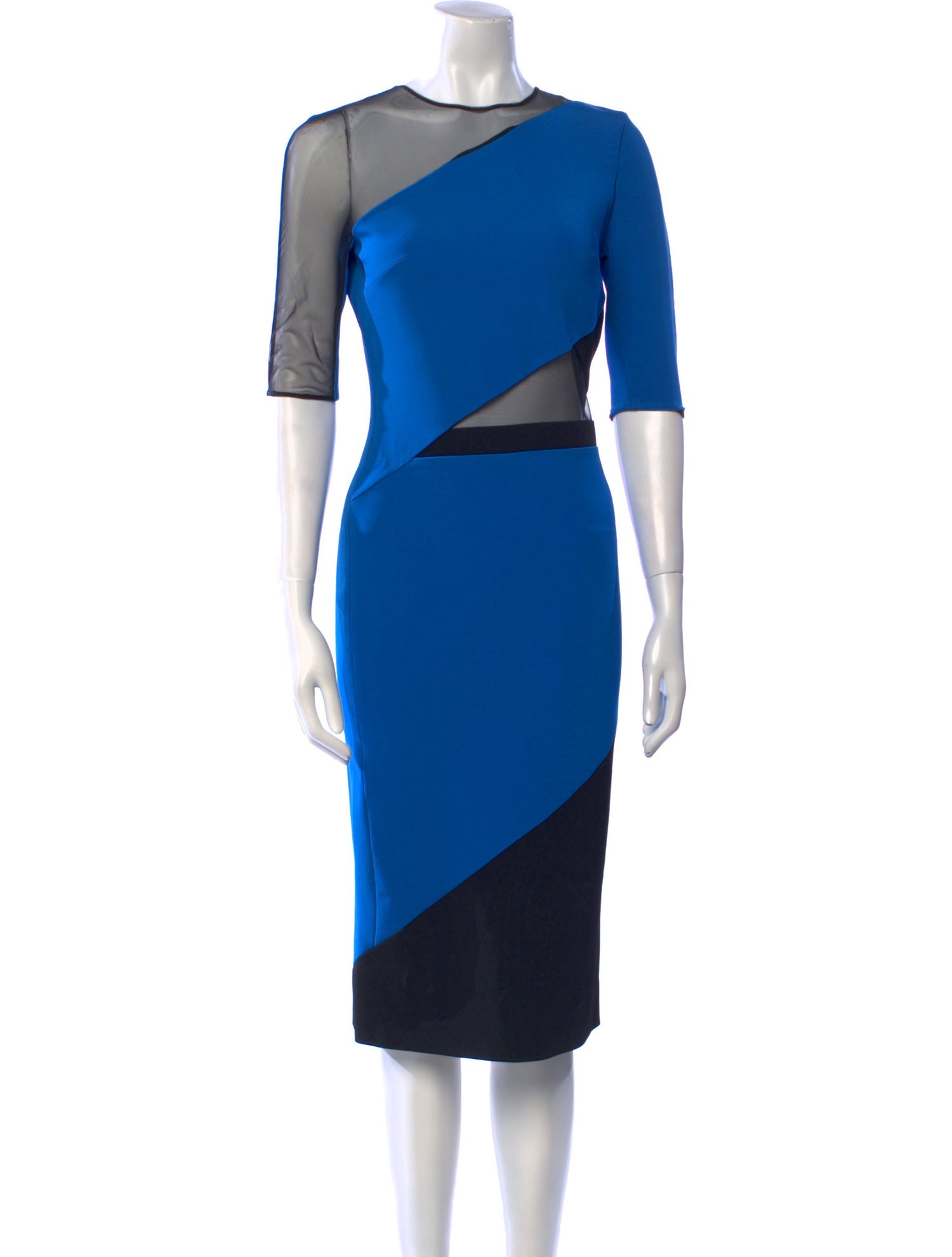 David Koma Crew Neck Midi Length Dress