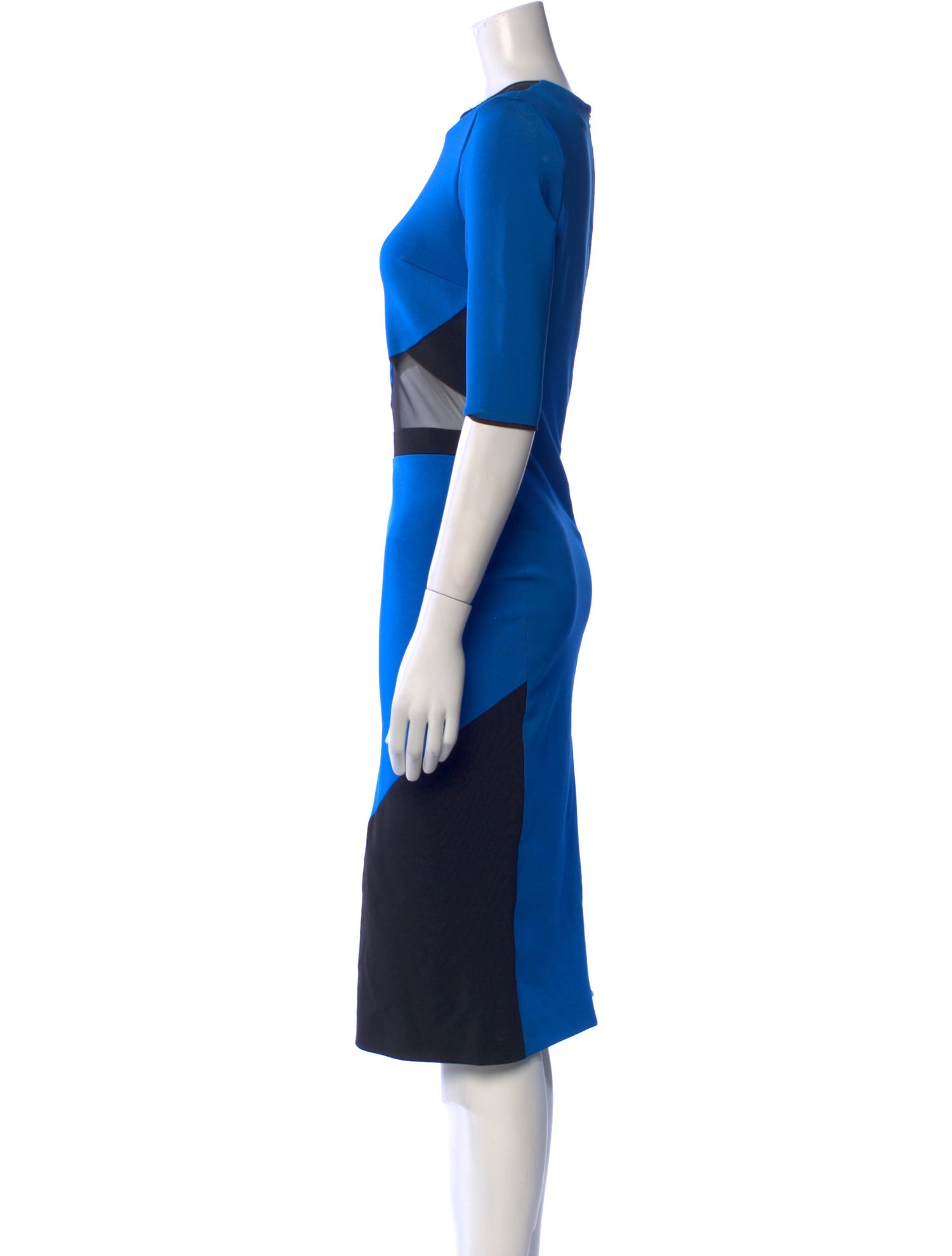 David Koma Crew Neck Midi Length Dress