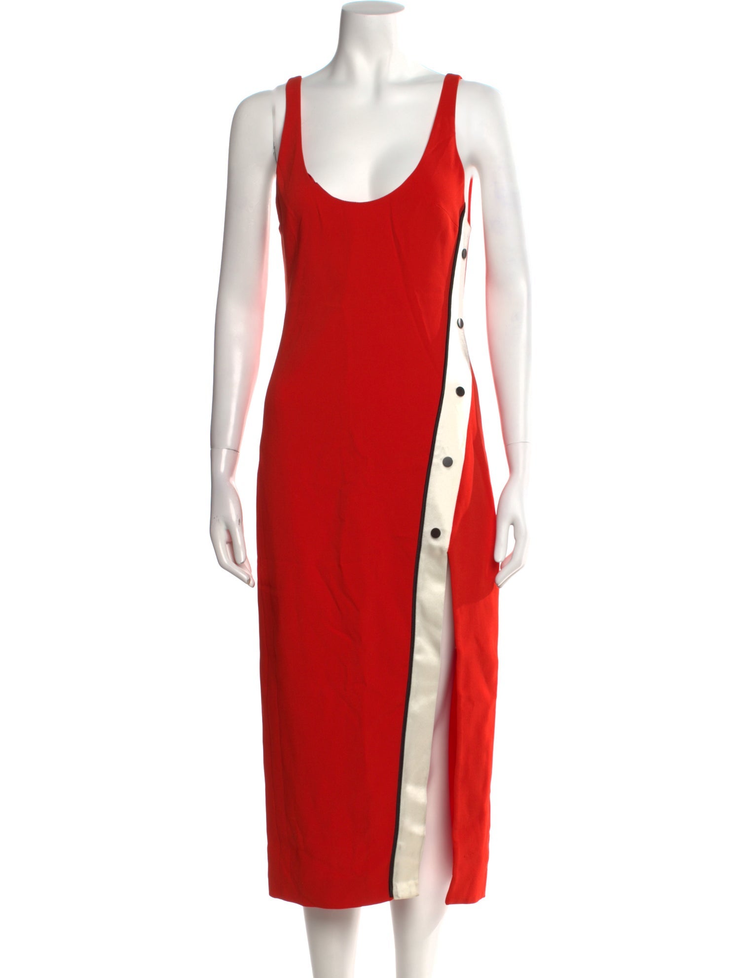 David Koma Scoop Neck Long Dress