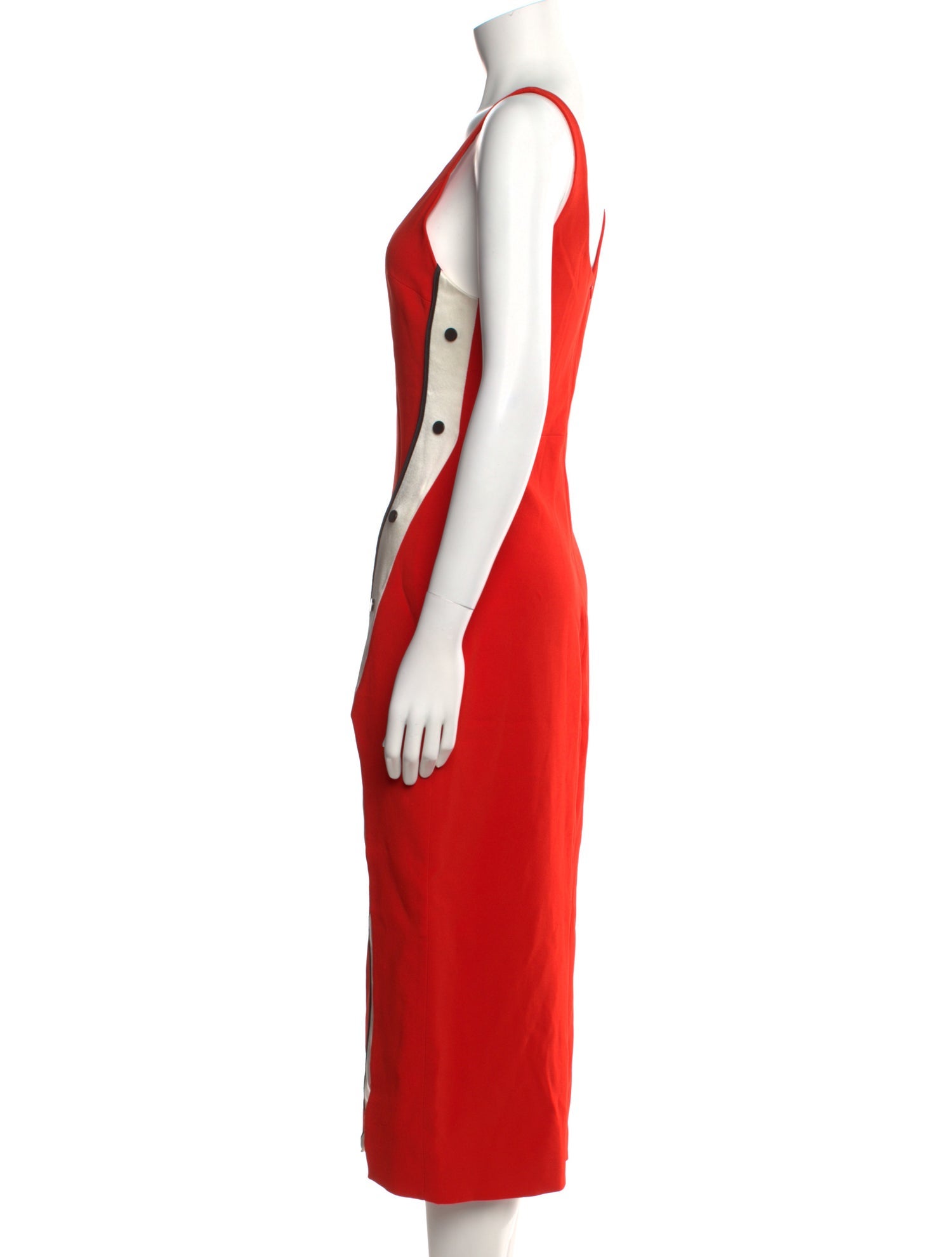 David Koma Scoop Neck Long Dress