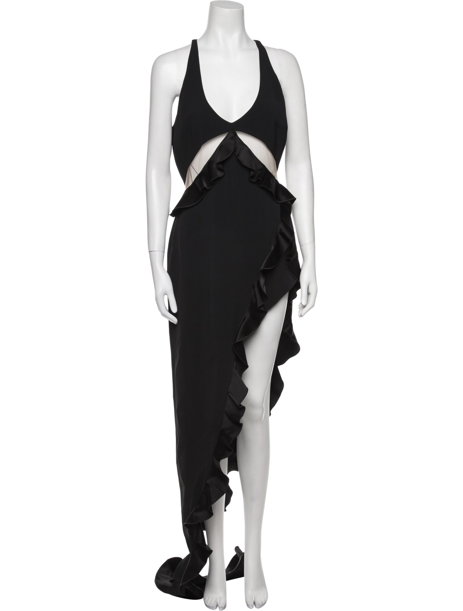 David Koma Halterneck Long Dress