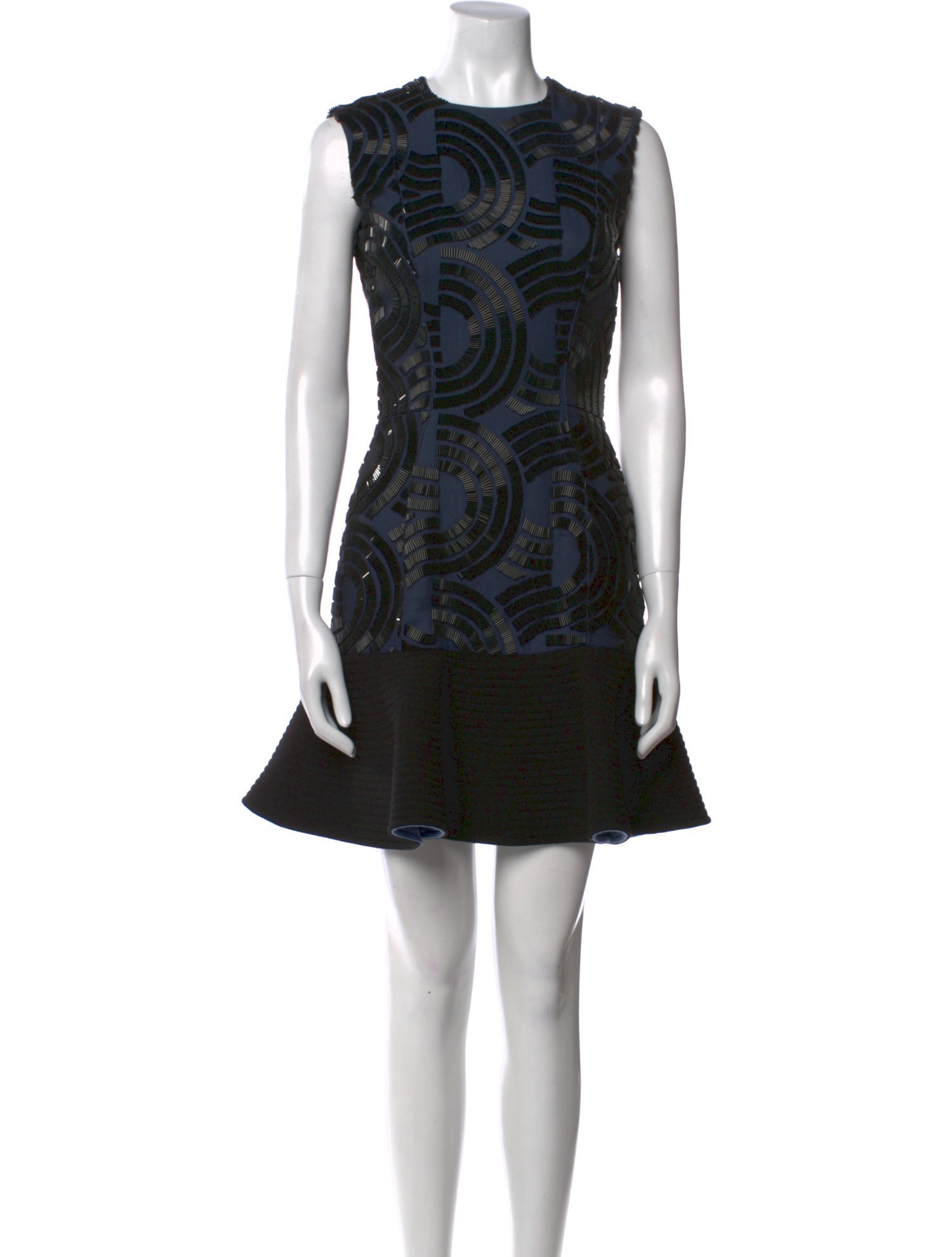 David Koma Wool Mini Dress