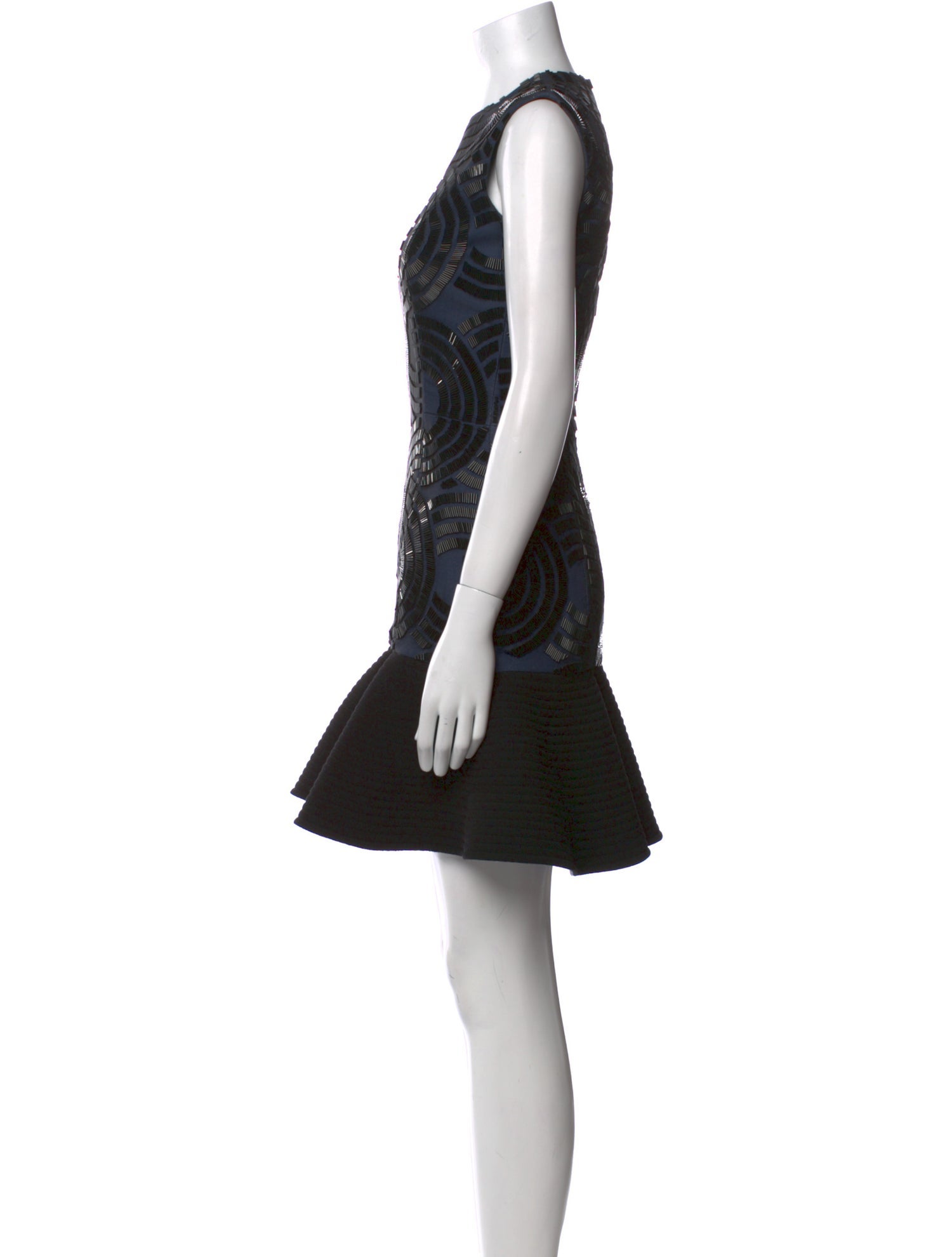 David Koma Wool Mini Dress