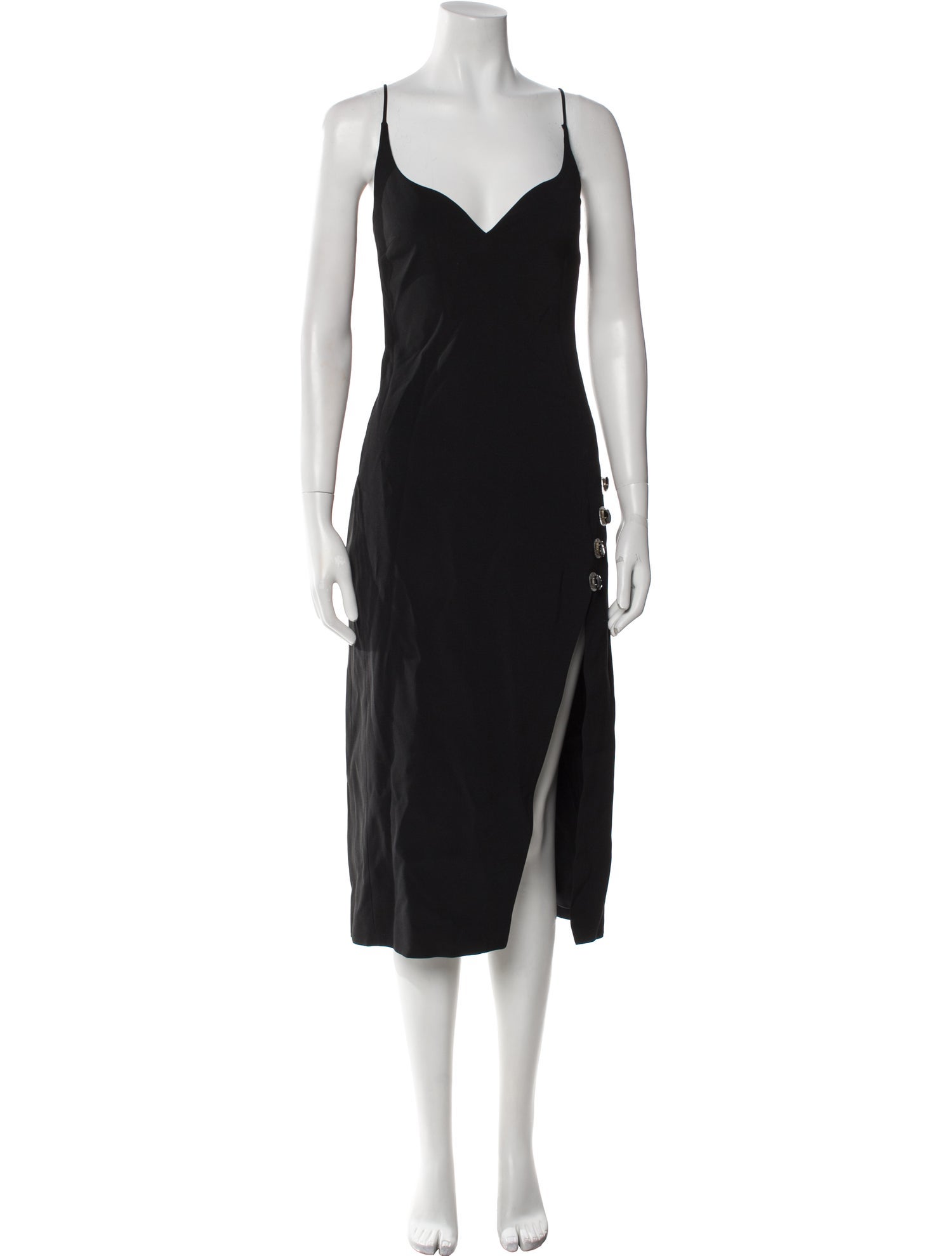 David Koma V-Neck Midi Length Dress