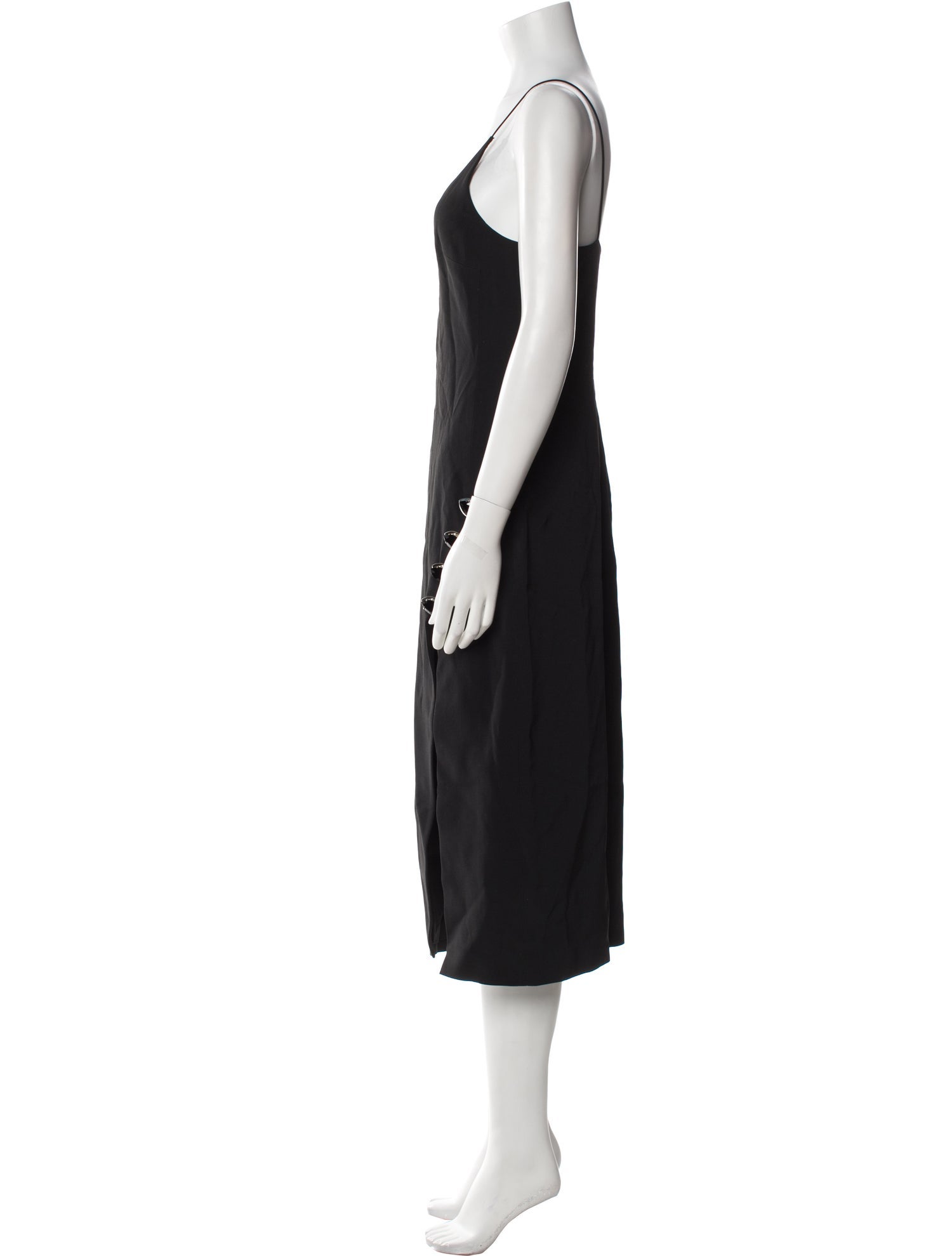 David Koma V-Neck Midi Length Dress