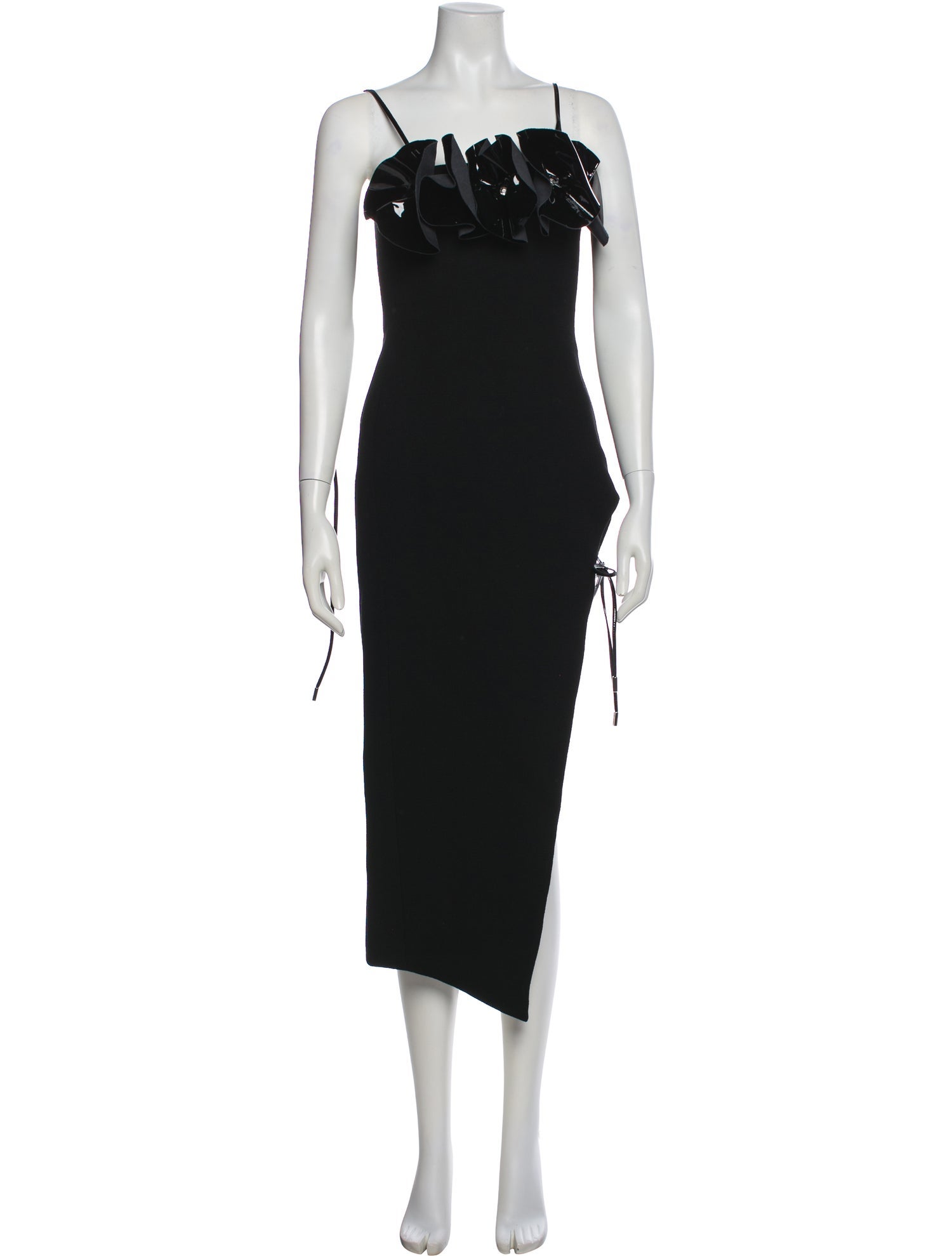 David Koma Virgin Wool Midi Length Dress