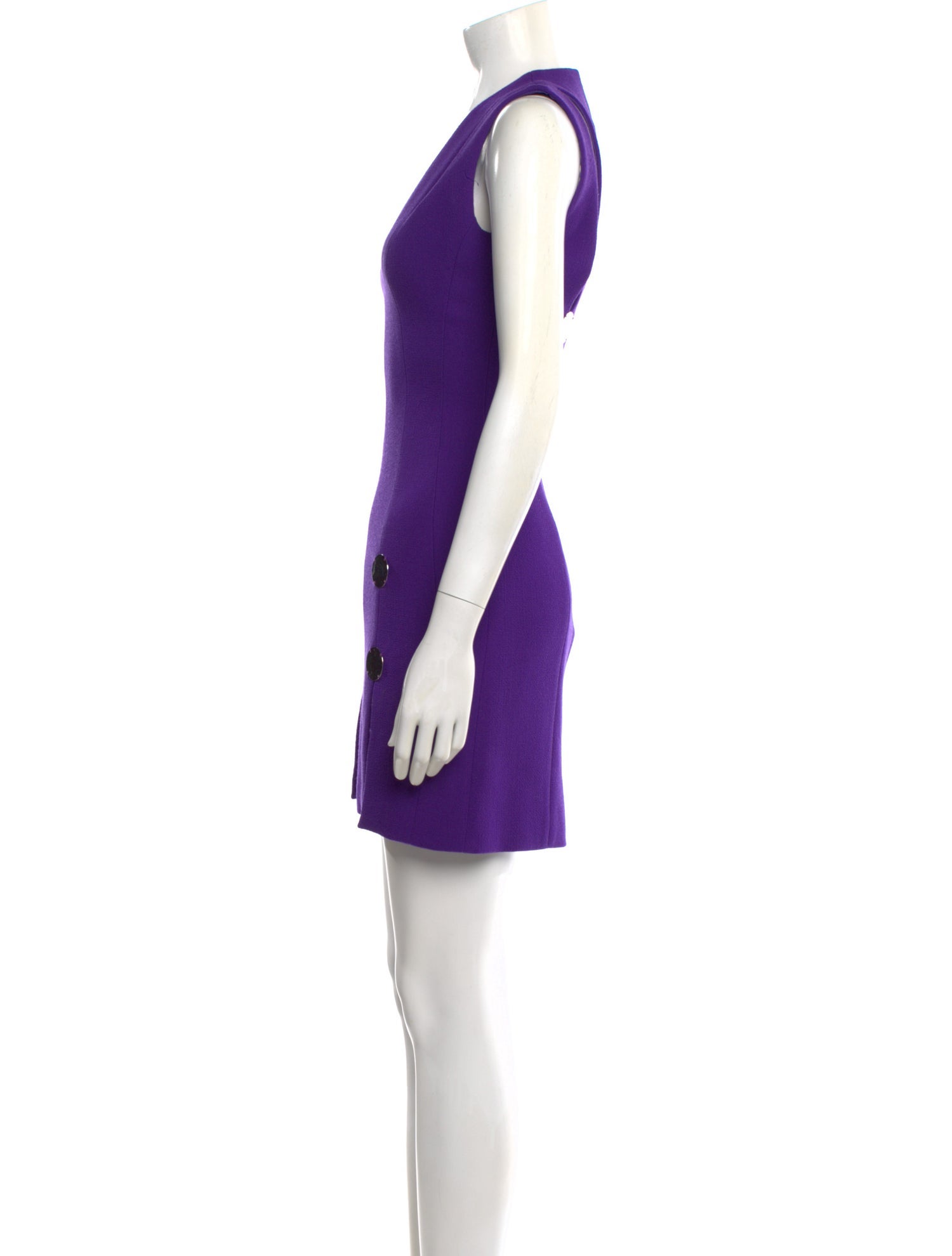 david koma purple mini dress David Koma - Lilac mini dress with Crystal Flower appliqu R22DK26D