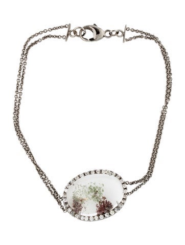 Kimberly McDonald Double Strand 18K Sagnetic Quartz Station Bracelet