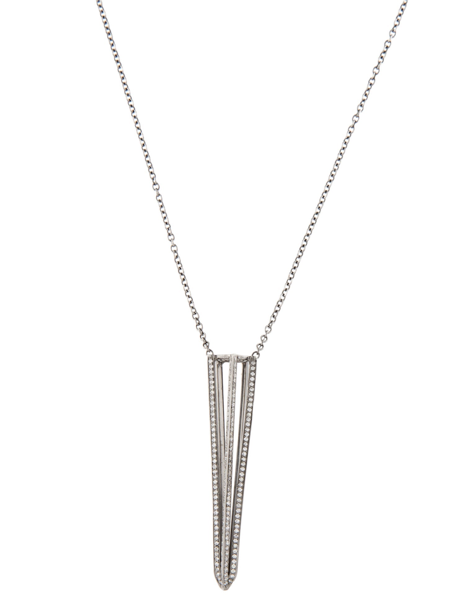 Kimberly McDonald 18K Diamond Spike Pendant Necklace