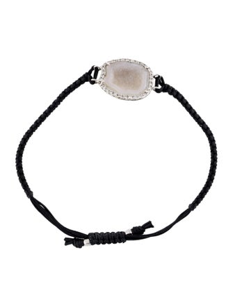 Kimberly McDonald 18K Geode & Diamond Macrame Bracelet