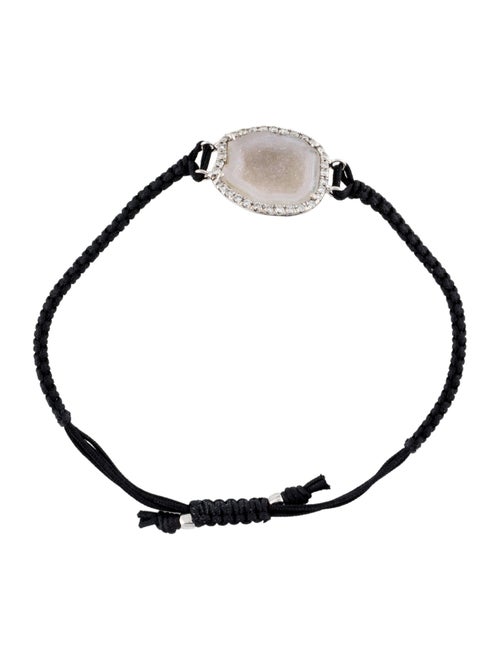 Kimberly McDonald 18K Geode & Diamond Macrame Bracelet