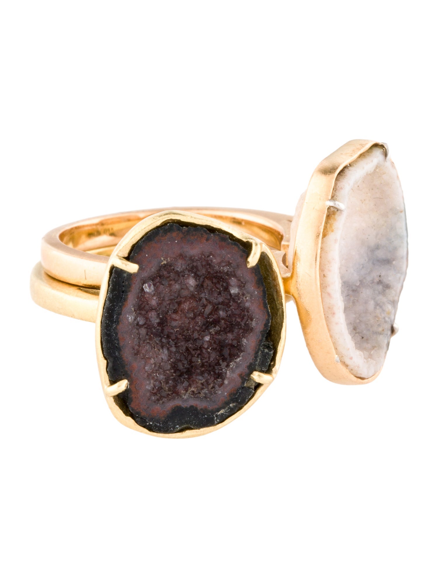 Kimberly McDonald 18K Geode Ring Set Rings