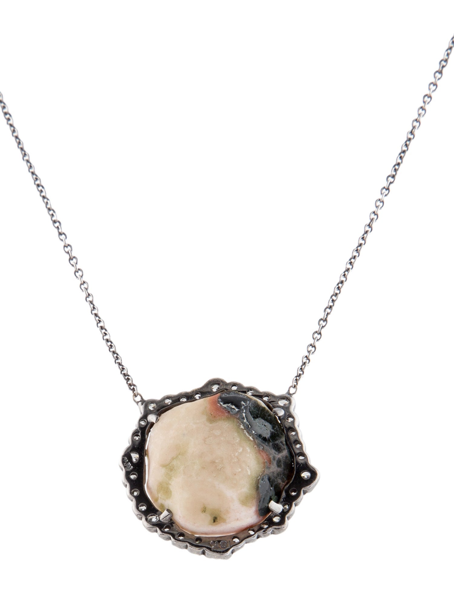 Kimberly McDonald 18K Geode and Diamond Pendant Necklace