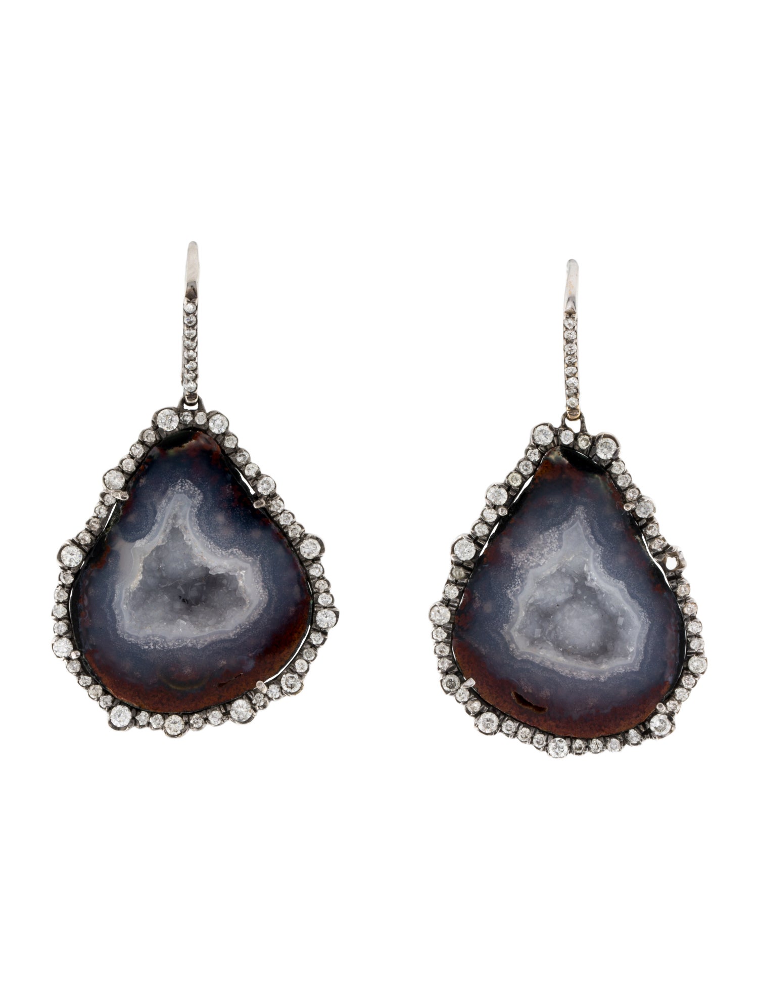 Kimberly McDonald 18K Geode & 1.04ctw Diamond Drop