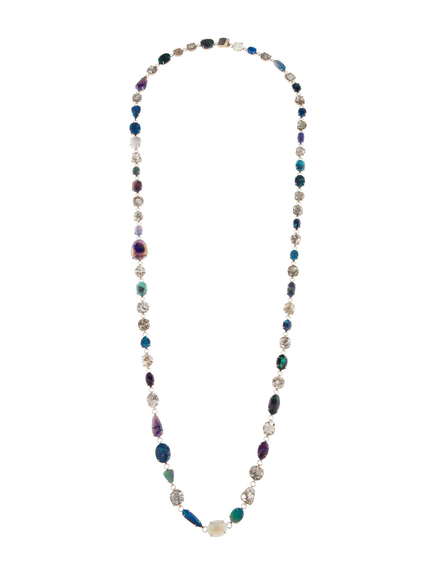 Kimberly McDonald 18K Opal & Diamond Station Necklace