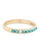 Sofia Kaman 14K Turquoise & Diamond Stacking Band