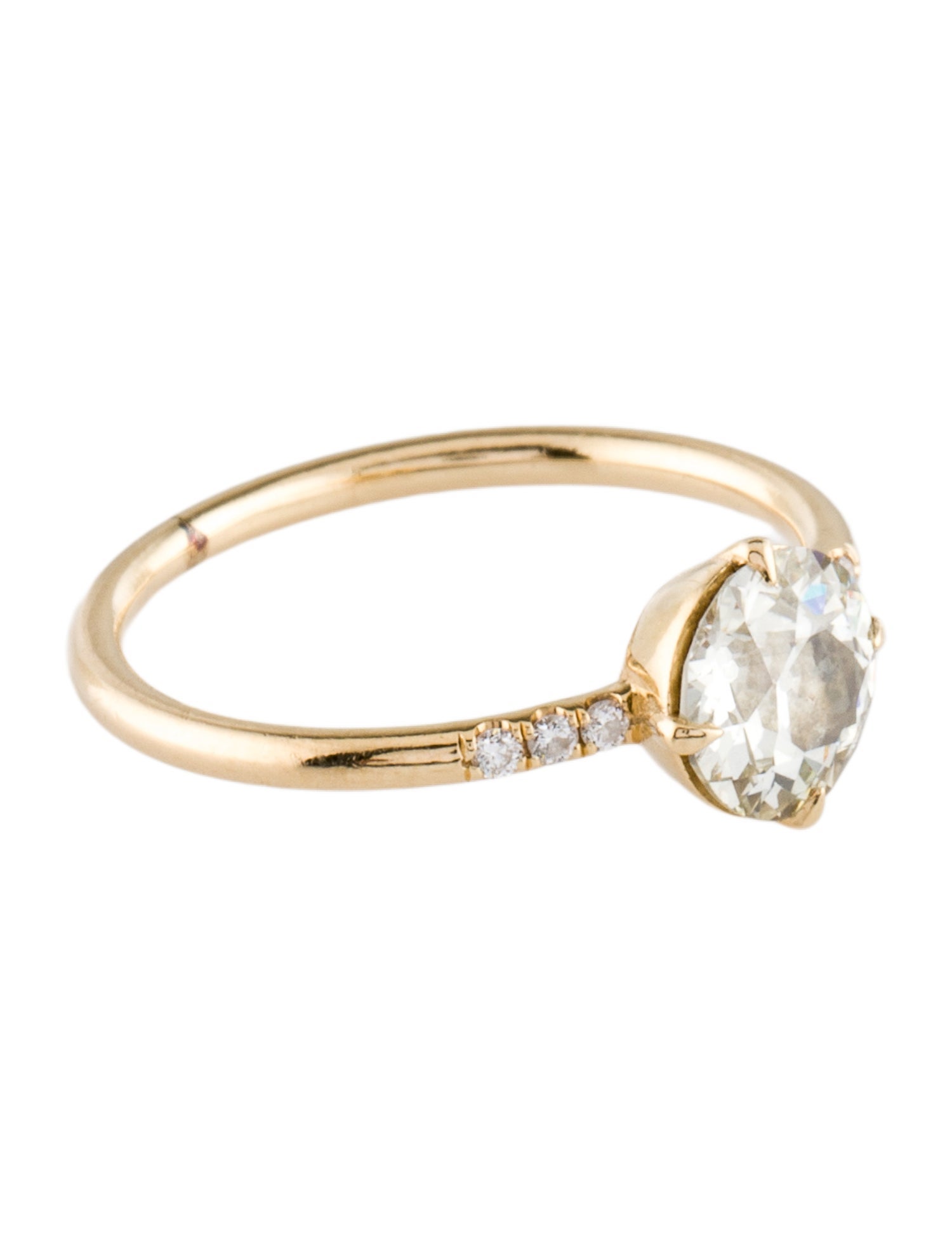 Sofia Kaman 14K Diamond Engagement Ring