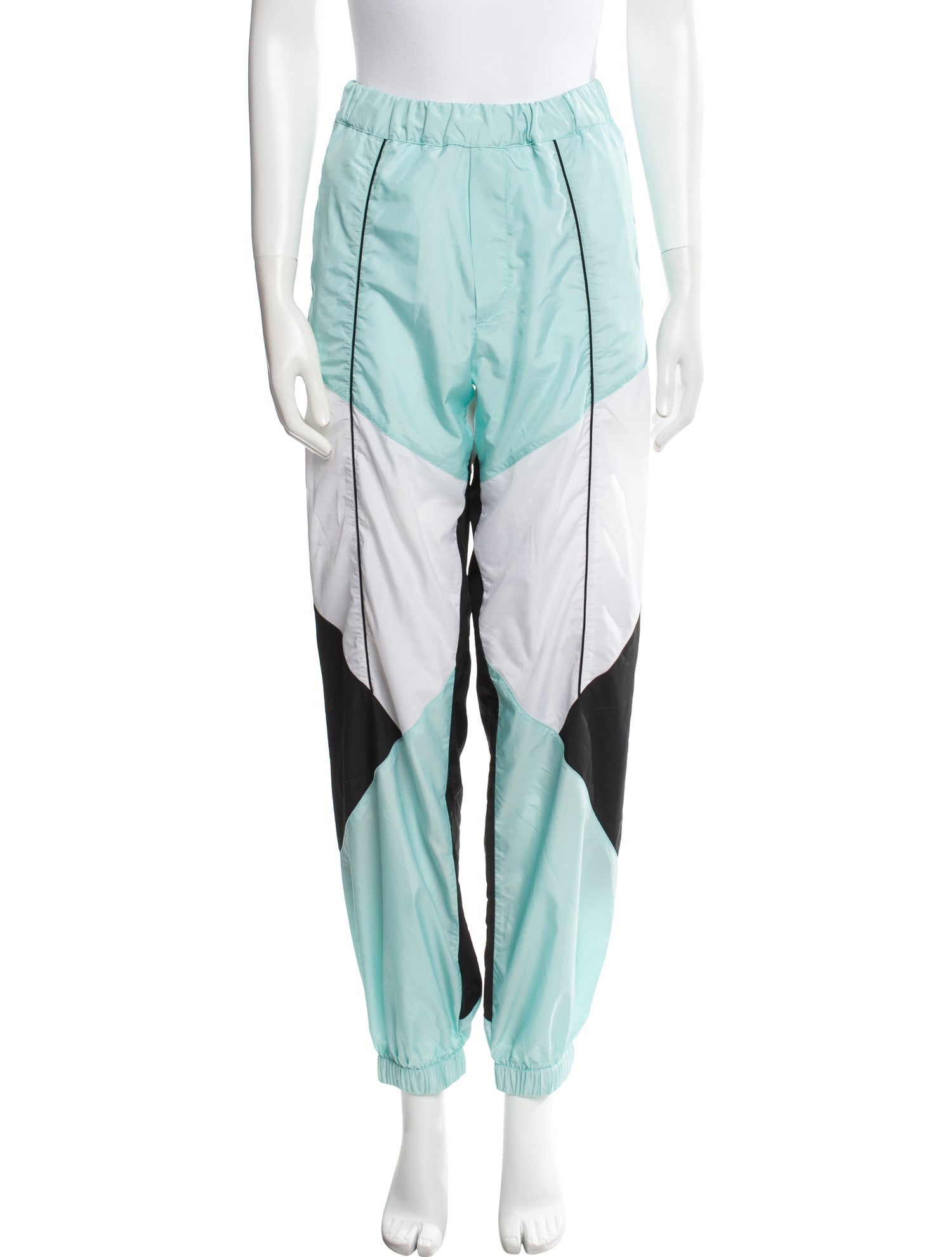 Kirin Colorblock Pattern Skinny Leg Pants