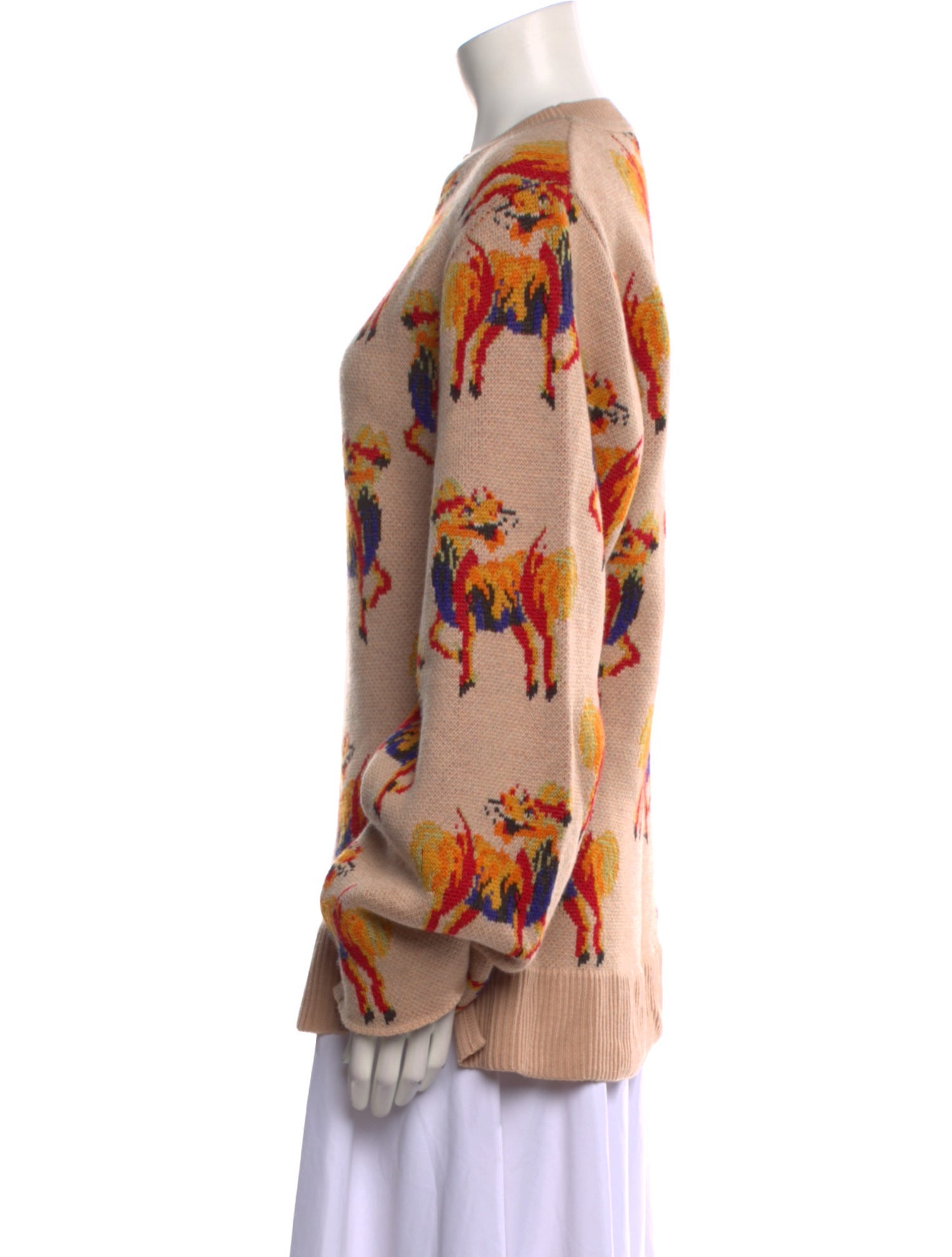 Kirin Printed Crew Neck Sweater