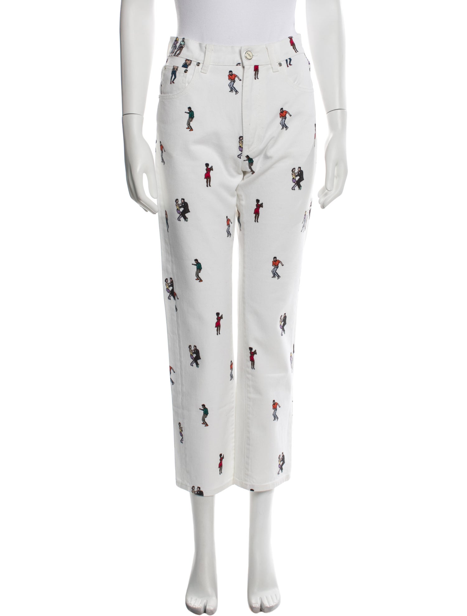 Kirin Graphic Print Straight Leg Pants