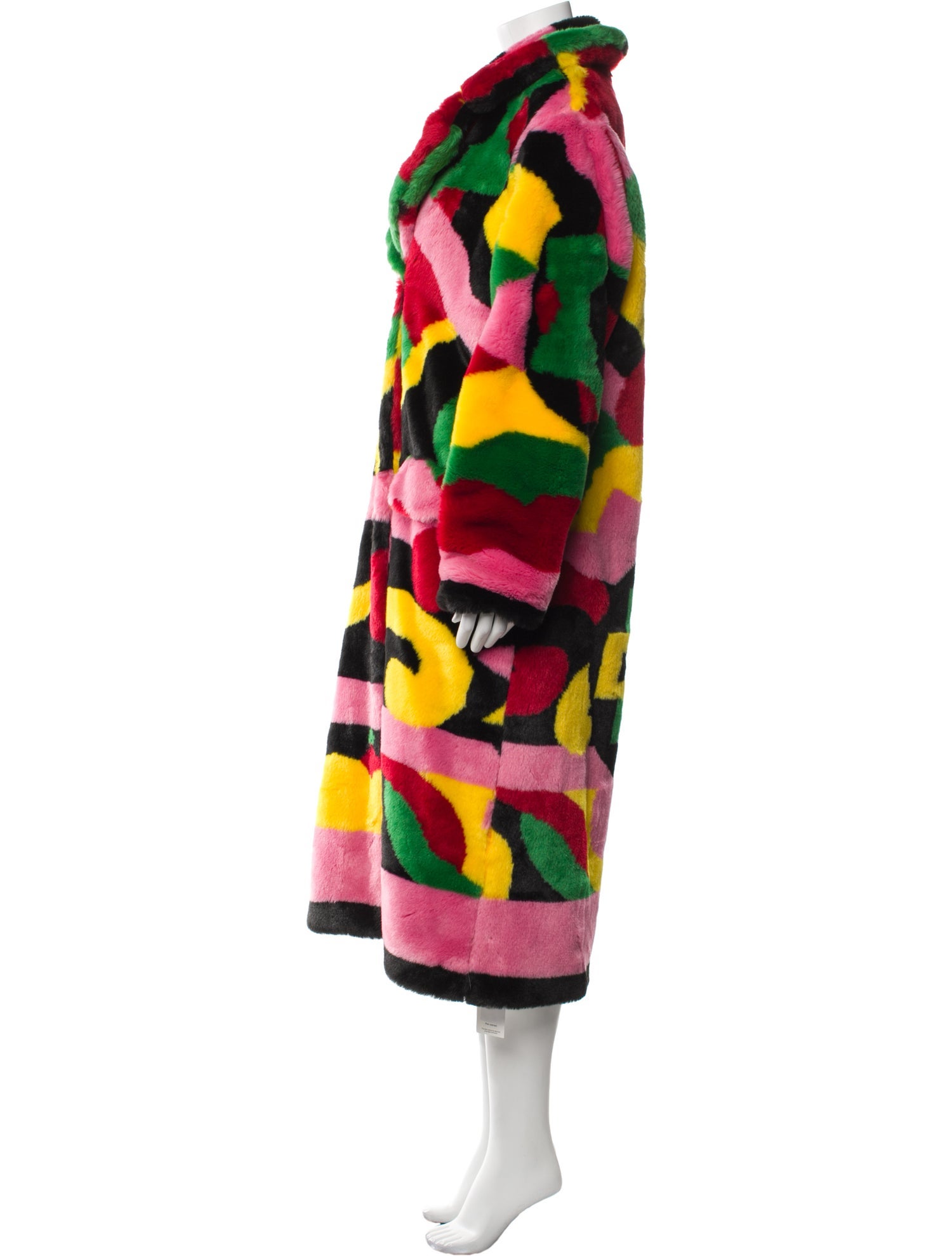 Kirin Faux Fur Printed Faux Fur Coat