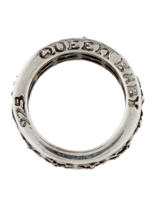 King Baby Studio Cubic Zirconia Heart Patterned Band