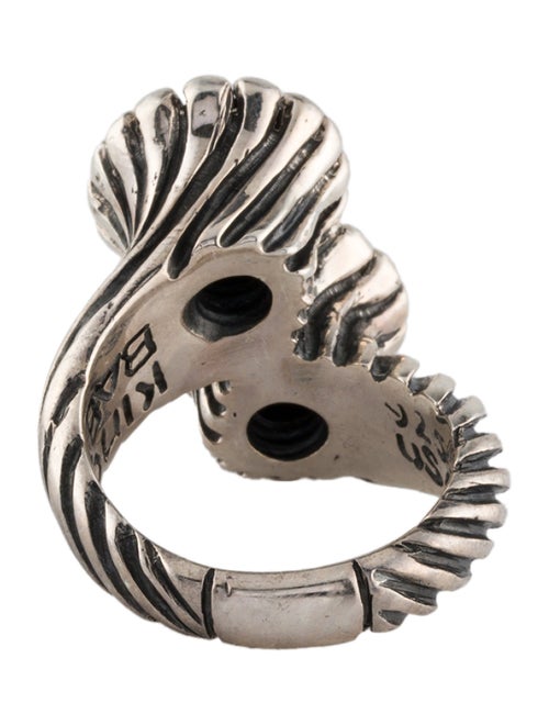 King Baby Studio Cubic Zirconia Double Twisted Cocktail Ring