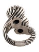 King Baby Studio Cubic Zirconia Double Twisted Cocktail Ring