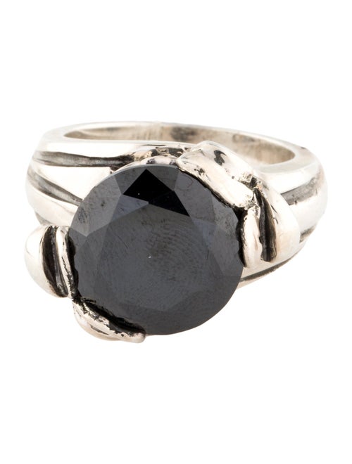 King Baby Studio Cubic Zirconia Floral Cocktail Ring