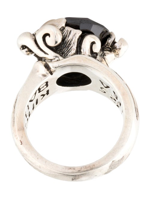 King Baby Studio Cubic Zirconia Floral Cocktail Ring