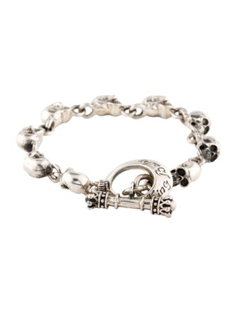 King Baby Studio Small Skull Link Bracelet