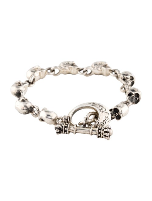King Baby Studio Small Skull Link Bracelet