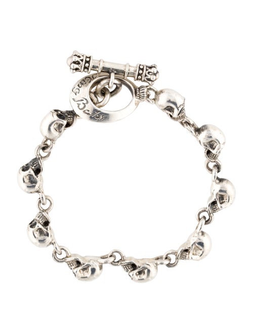 King Baby Studio Small Skull Link Bracelet