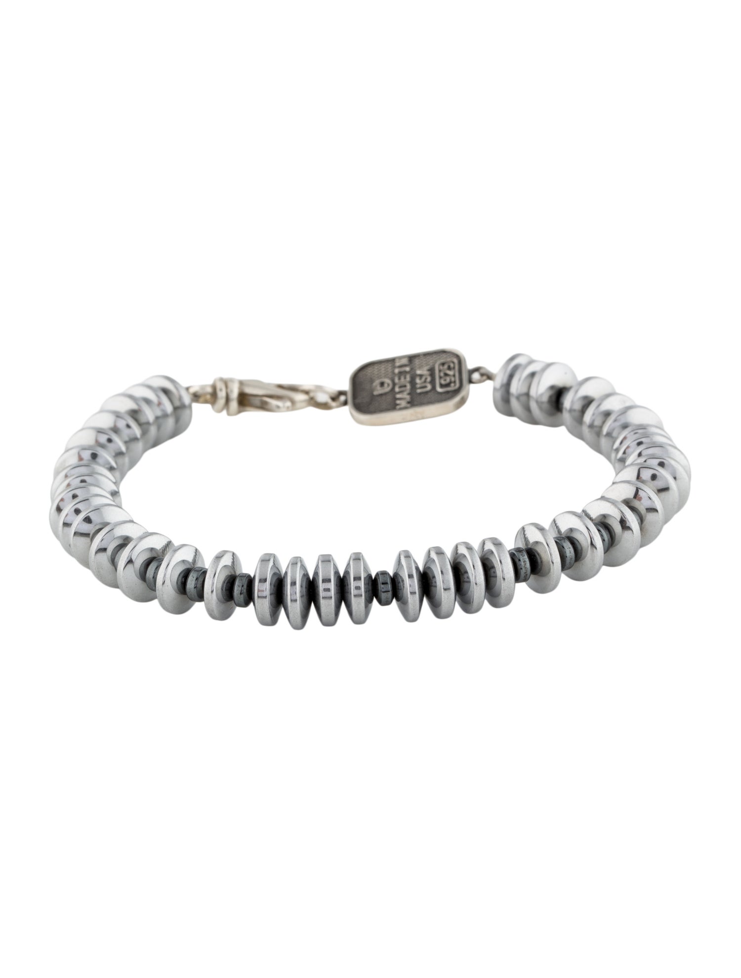 King Baby Studio Hematite Disk Bracelet