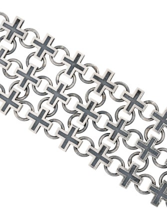 King Baby Studio Multi-Cross Chainmail Link Bracelet