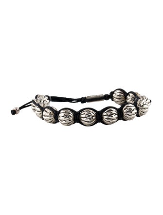 King Baby Studio Macrame Feather Spheres Wrap Bracelet